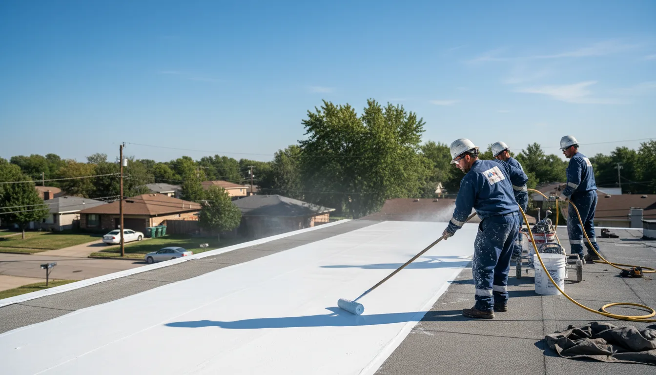 Commercial roof coating in Cedar Grove, WI near me